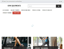 Tablet Screenshot of gym-equipments.co.uk